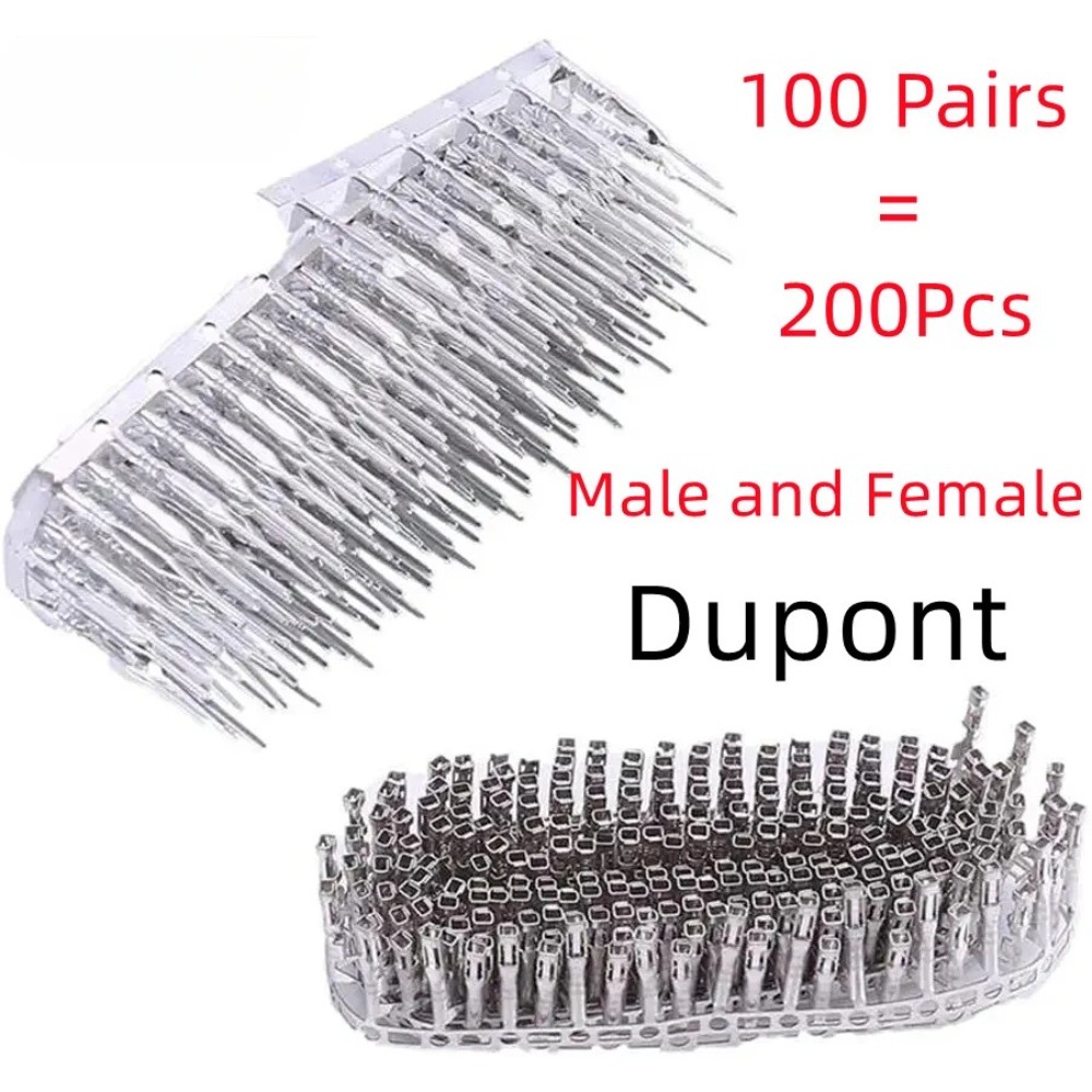 Jumper Wire Kit - 100Pairs Dupont bağlayıcı 2.54mm Jumper tel