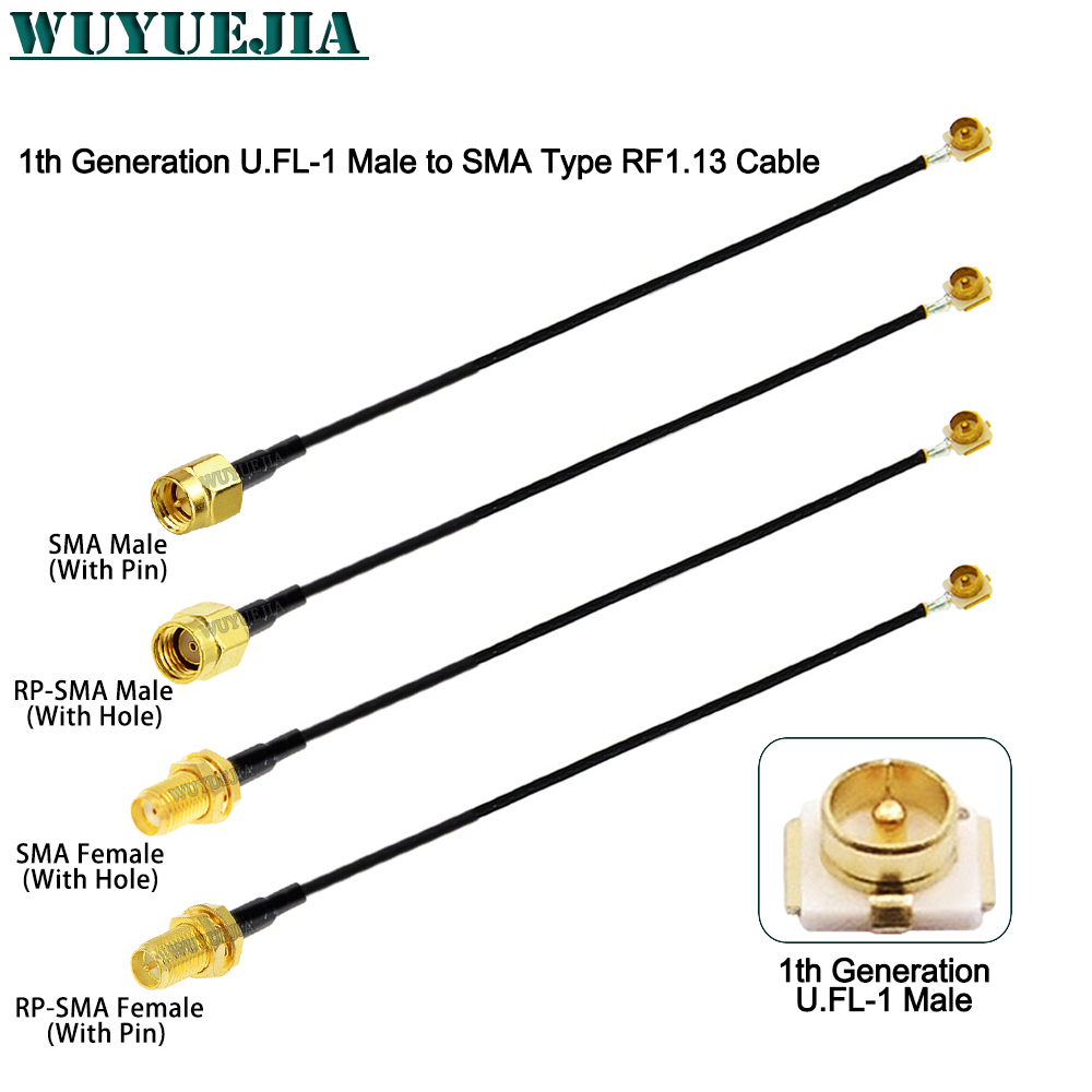 Ipex Connector - 2 Adet SMA - U.FL1 Hatlı