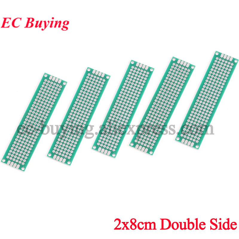 Pcb Prototyping Board - 5 adet 2x8 cm Çift Taraflı