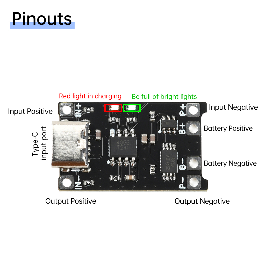 5 adet Tip C DC 4-8V TP4056 Li - Li Ion Charger Module incelemesi ve fiyatı