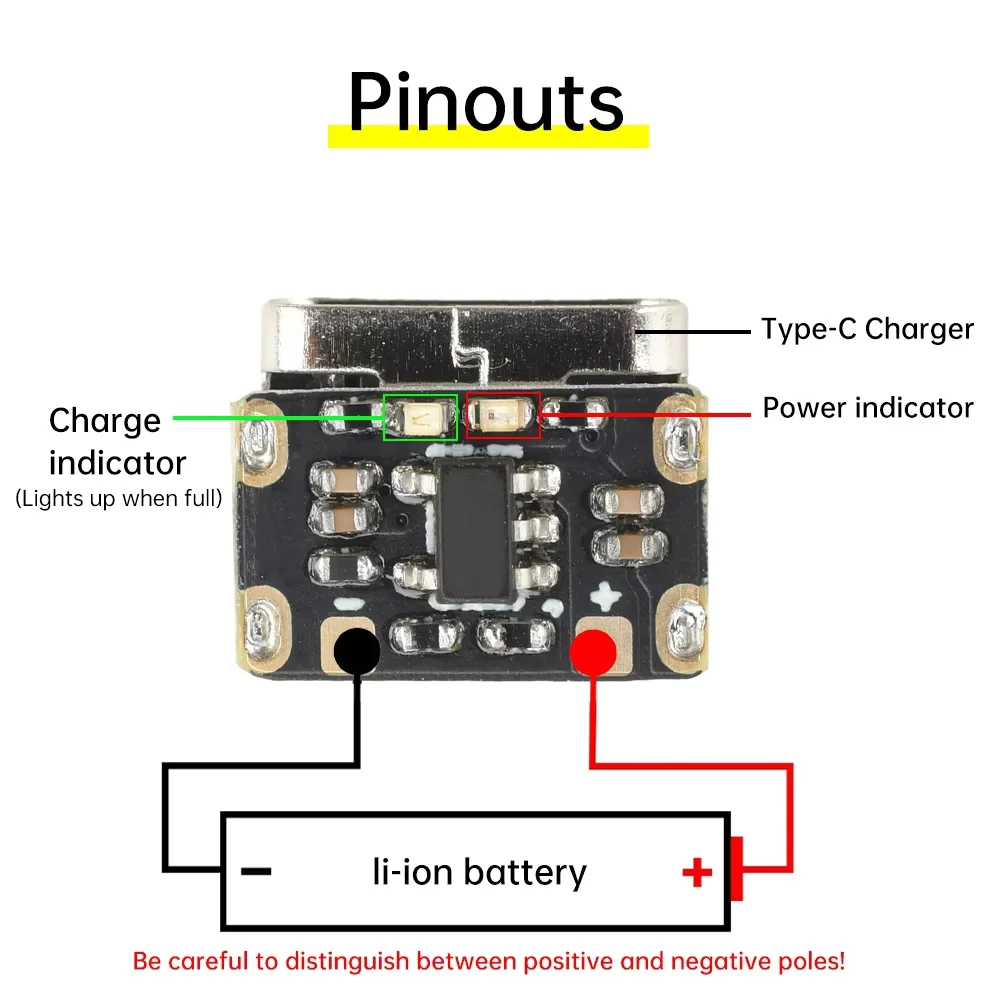 1-50 adet tip-c 18650 lityum p - Li Ion Charger Module incelemesi ve fiyatı