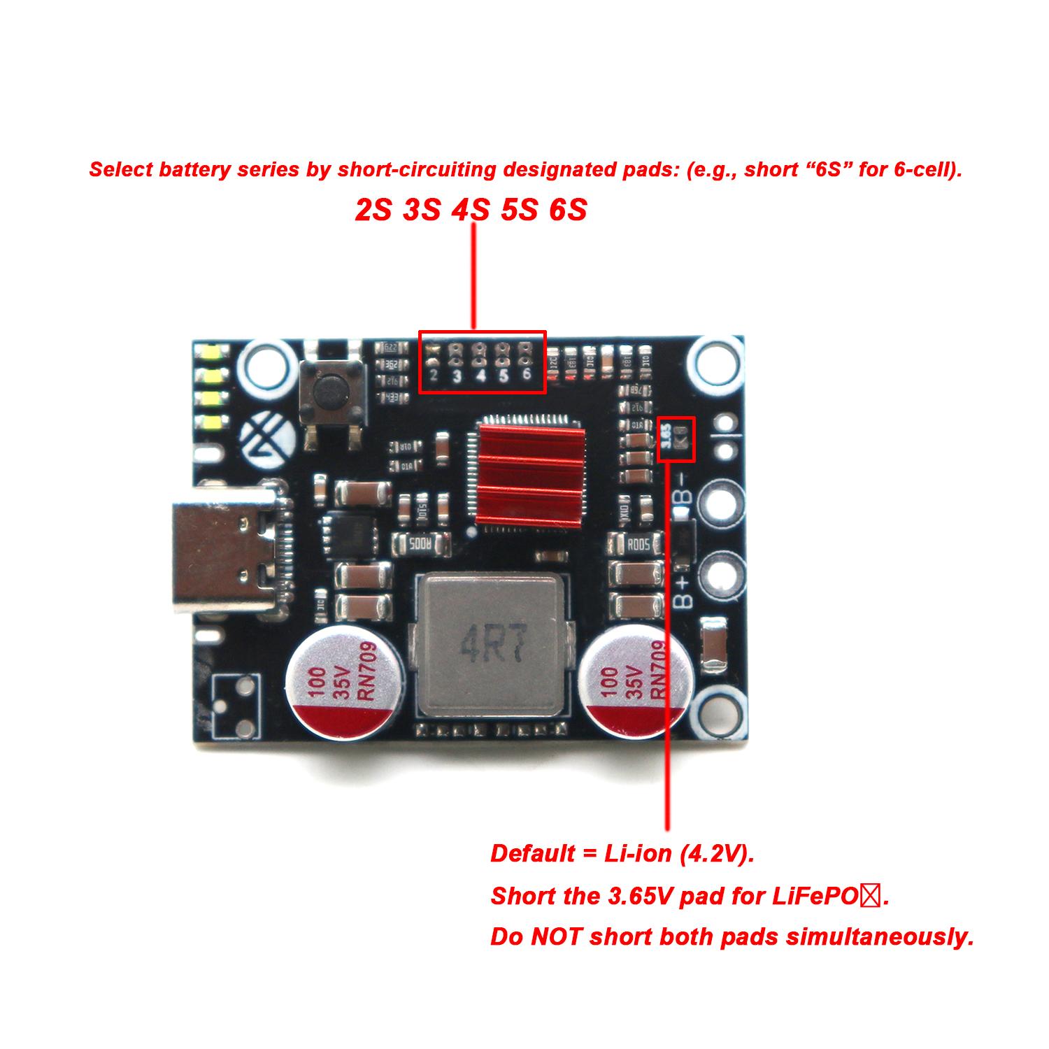 45W 2S - 6S Güç Bankası PD Hız - Li Ion Charger Module incelemesi ve fiyatı