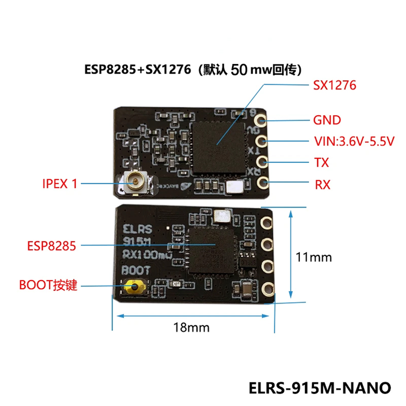 BAYCK ELRS 900MHz 915MHz NANO  - Ipex Connector incelemesi ve fiyatı
