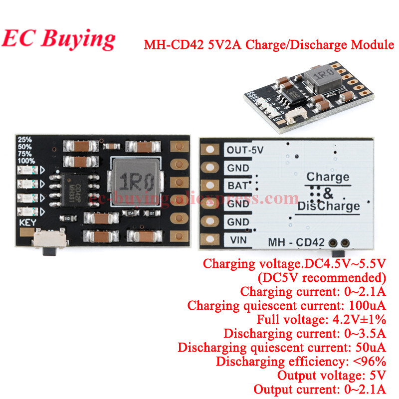 20 adet/1 adet MH-CD42 DC 5V 2 - Li Ion Charger Module incelemesi ve fiyatı