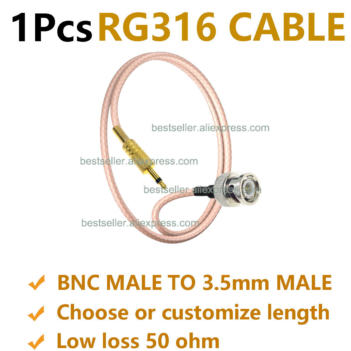 1 Adet RG316 BNC Erkek - 3.5mm - Jumper Wire Kit incelemesi ve fiyatı