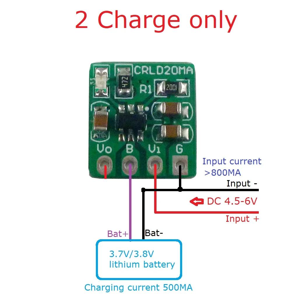 5X CRLD20MA Mini 2'si 1 arada  - Li Ion Charger Module incelemesi ve fiyatı