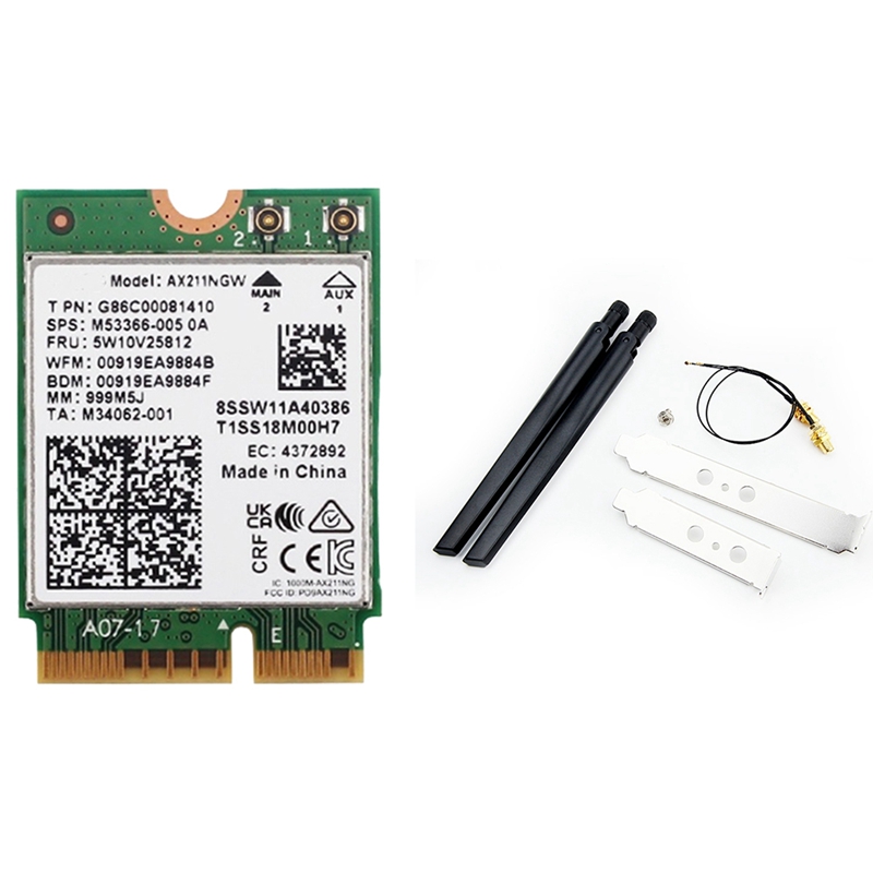 AX211NGW+Çift Antenli WiFi 6E  - Antenna 2.4Ghz incelemesi ve fiyatı