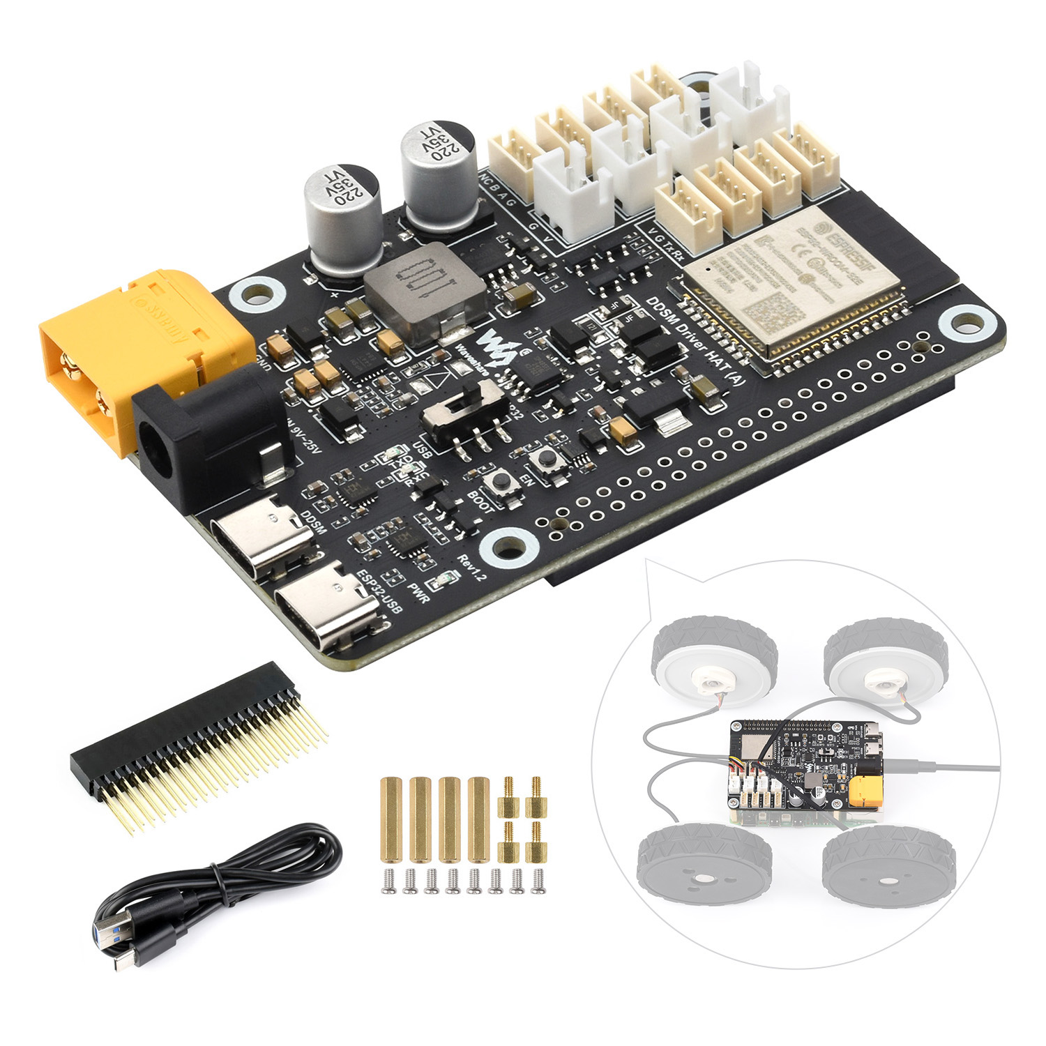 Waveshare Doğrudan Tahrikli Se - Proto Board incelemesi ve fiyatı