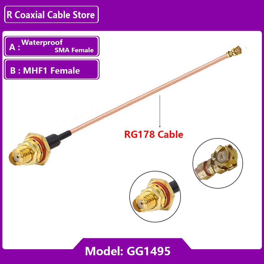 1PC UFL u.FL MHF Dişi - SMA Di - Ipex Connector incelemesi ve fiyatı
